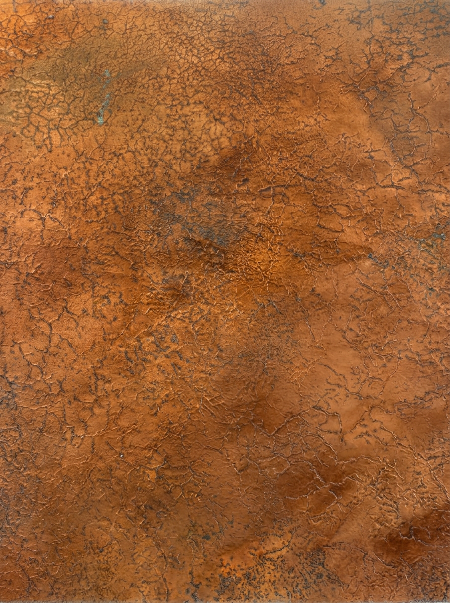 Cobre agrietado — Acabado metálico artesanal